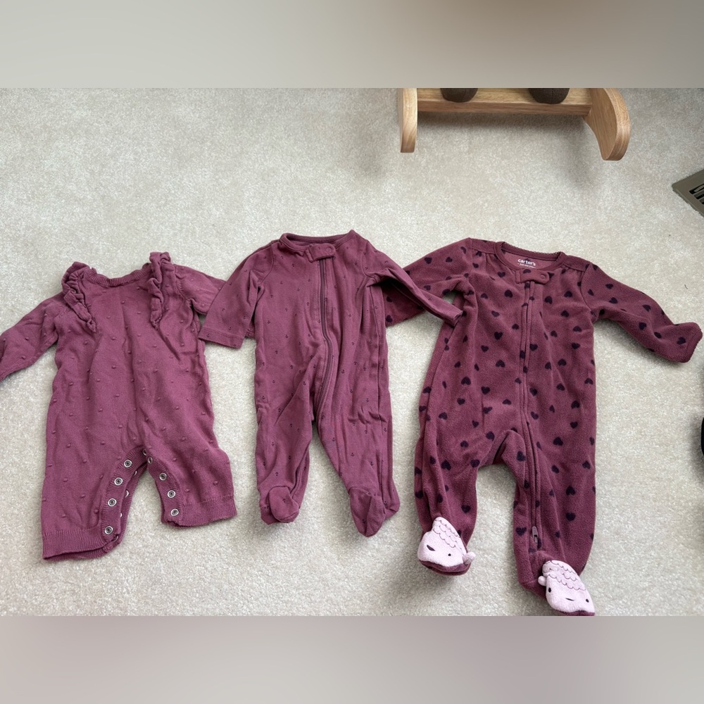 Carter's Mauve Baby One-Piece Bundle